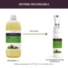 Recambio de 1 litro rellenando el pulverizador reutilizable ONE TOUCH Agile de 300 ml