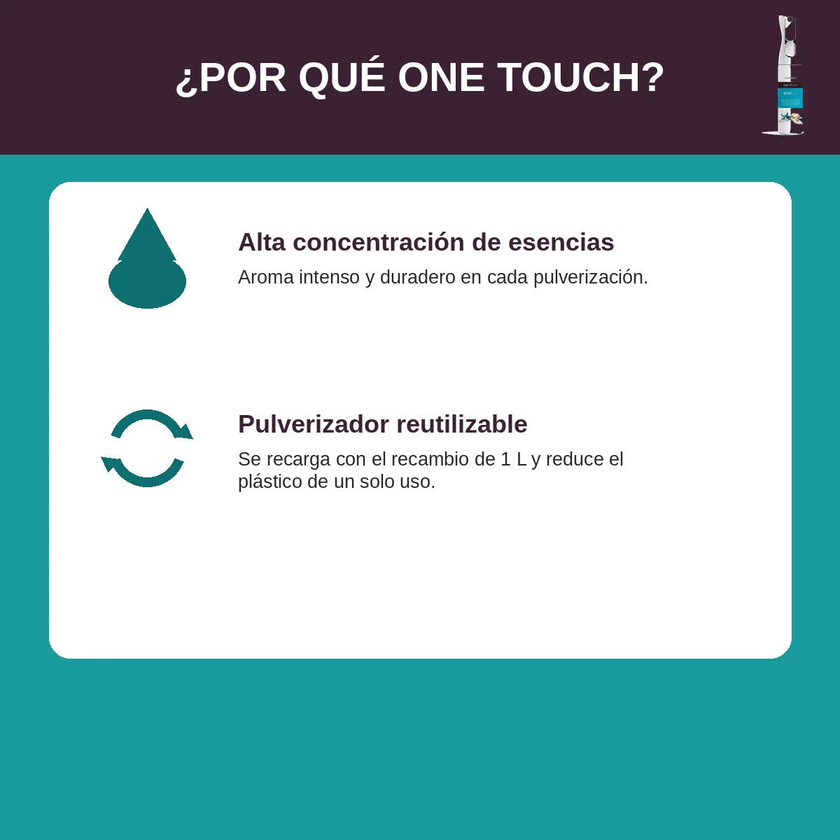 Ambientador ONE TOUCH BIMINI 300 ml - Imagen 4