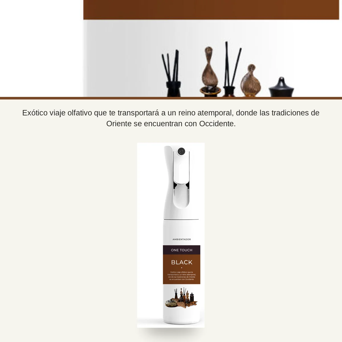 Ambientador ONE TOUCH BLACK 300 ml - Imagen 2
