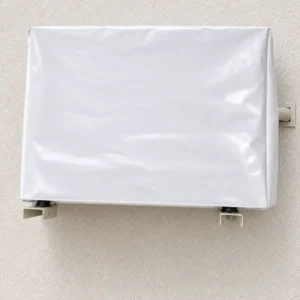 Funda para aire acondicionado exterior blanca confeccionada por SUFUNDA