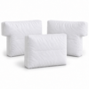 Pack de 3 fundas interiores de respaldo SUFUNDA compatibles con IKEA EKTORP de 3 plazas: 2 laterales con rebaje y 1 central, en TNT blanco