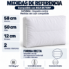 Medidas del cojín compatible con el respaldo central SUFUNDA para EKTORP: 58 cm de ancho, 50 cm de alto y 12 cm de grosor