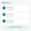 Comparación de tallas S M y L para fundas de aire acondicionado exterior