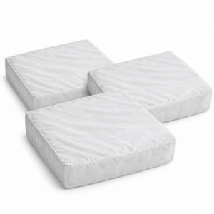 Pack de 3 fundas interiores de asiento SUFUNDA compatibles con IKEA EKTORP de 3 plazas; se muestran con volumen y se venden vacías